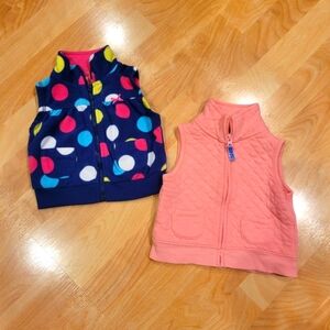 Carter's baby girl vest bundle size 6 months
